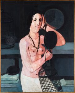 Nude with Black Birdcage