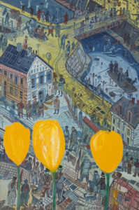 Three Tulips over the Canal in Bydgoszcz, 1991