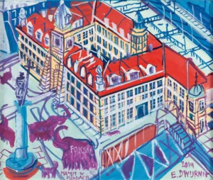 Edward Dwurnik – Mamuty w Fundacji Foksal, 2014 – obraz olejny