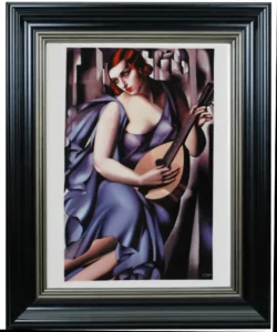 Porcelain painting “La Musicienne” – Tamara de Lempicka Collection – limited edition