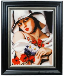 Porcelain painting “The Height of Summer” – Tamara de Lempicka Collection – limited edition