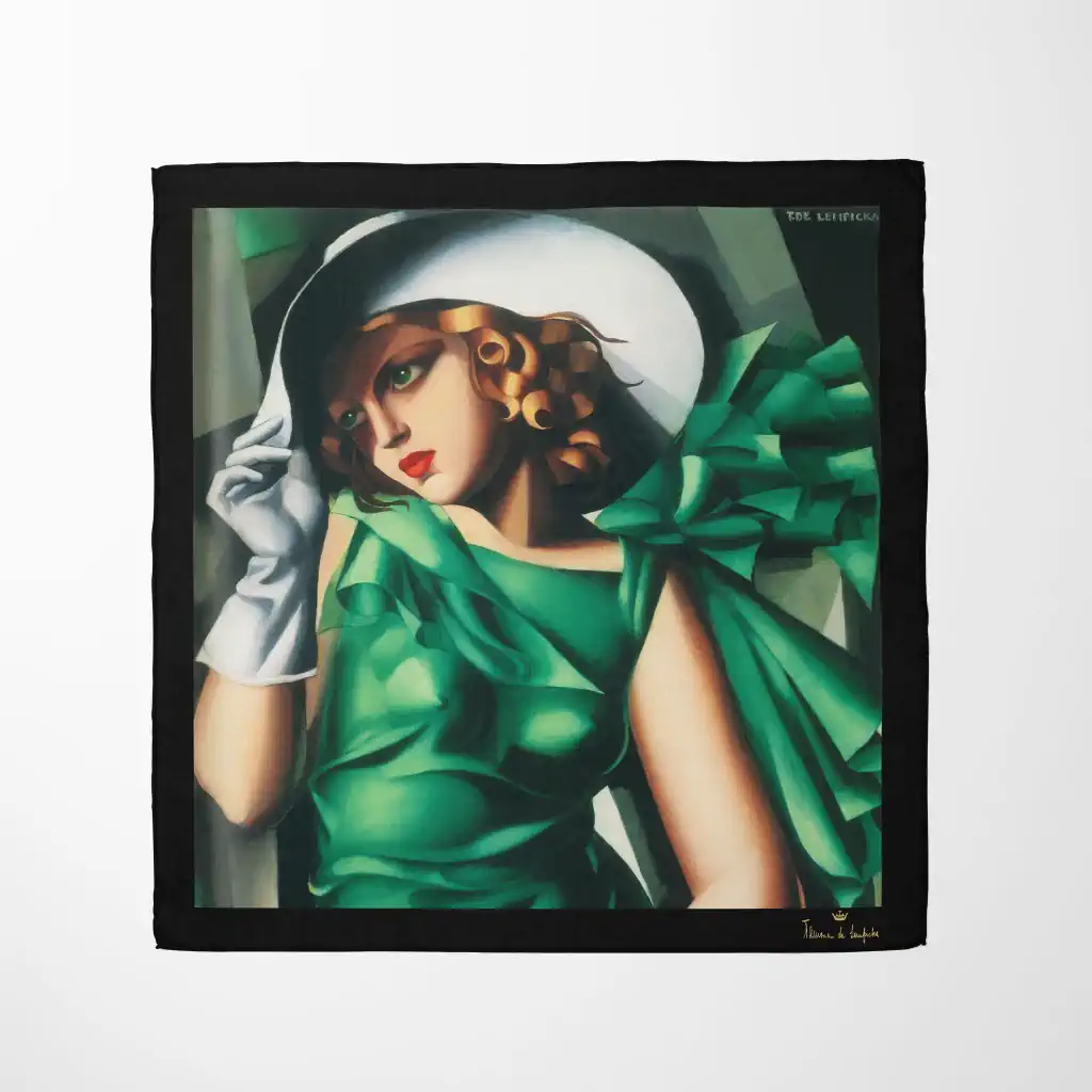 art-everywhere-tamara-lempicka-apaszka-lady-in-the-green-dress-szal-01